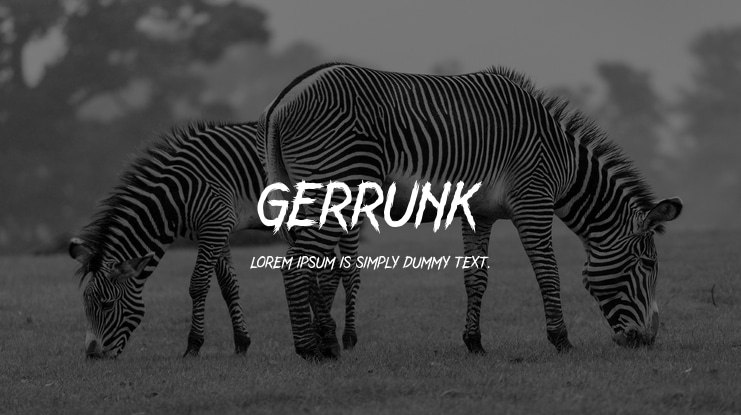 GERRUNK Font