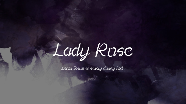 Lady Rose Font