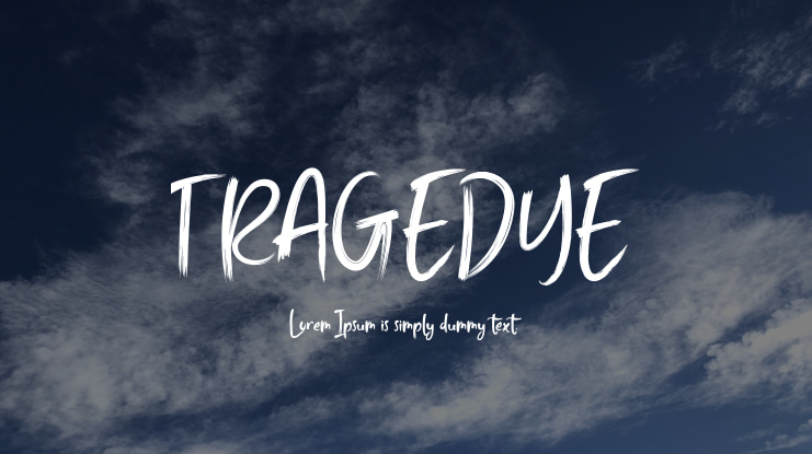 TRAGEDYE Font