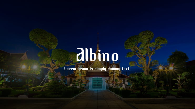 Albino Font