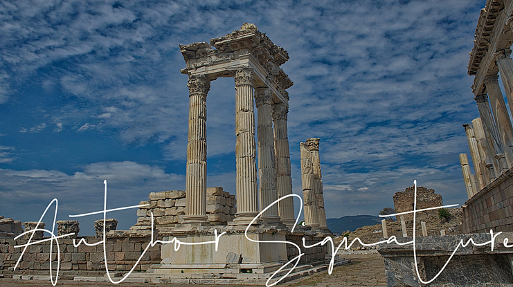 Author Signature Font