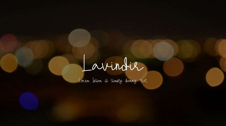 Lavindir Font