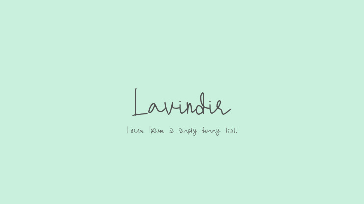 Lavindir Font