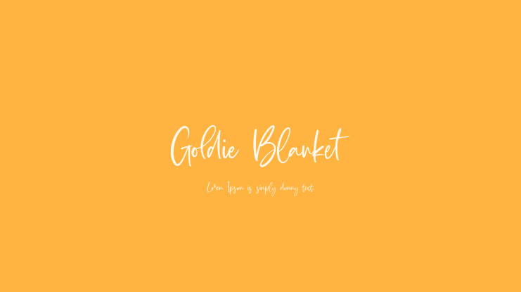 Goldie Blanket Font
