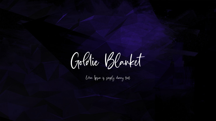 Goldie Blanket Font