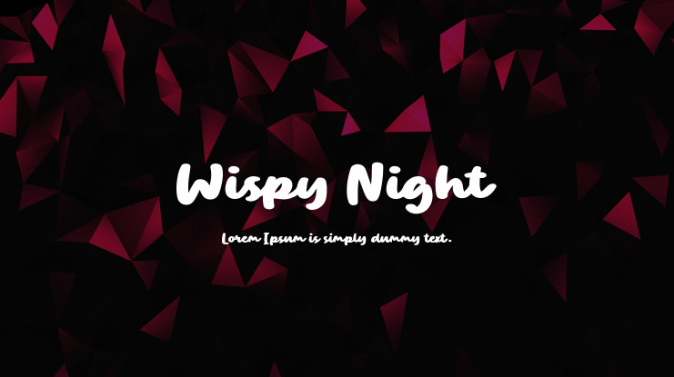 Wispy Night Font