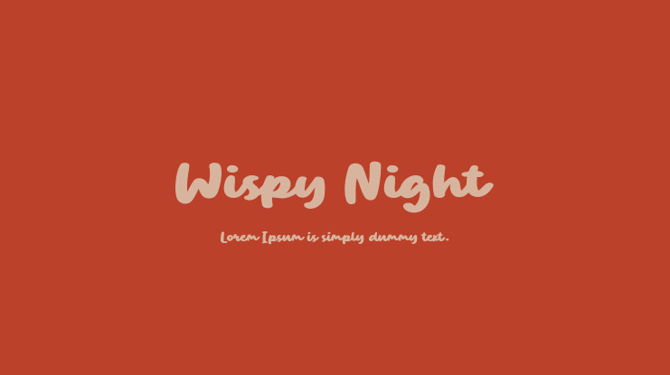 Wispy Night Font