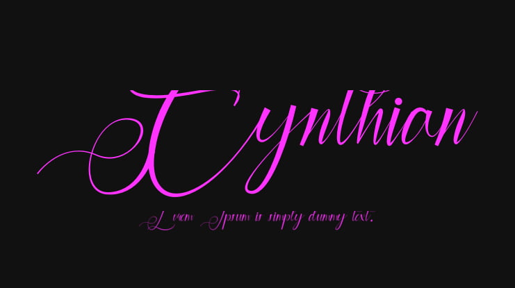 Cynthian Font