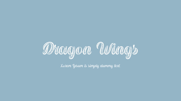 Dragon Wings Font
