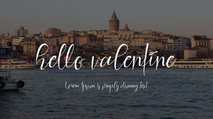hello valentine Font