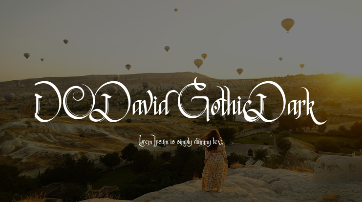 DO David Gothic Dark Font