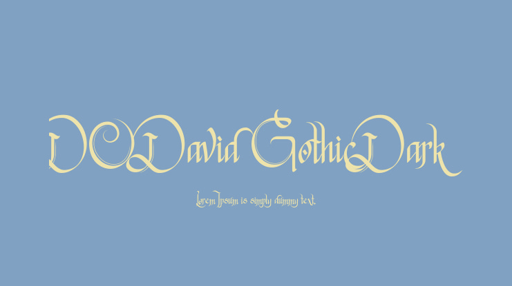 DO David Gothic Dark Font