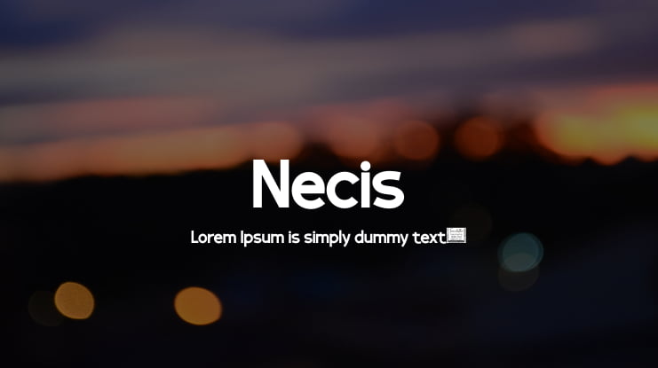 Necis Font
