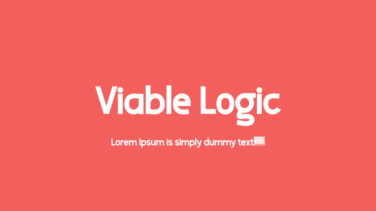 Viable Logic Font Family