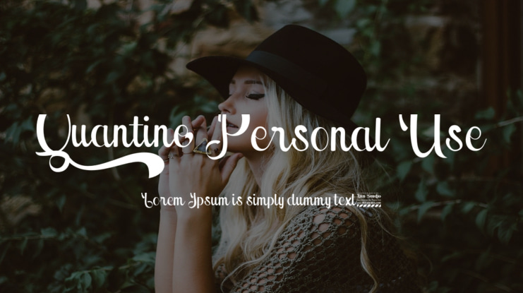 Quantine Personal Use Font