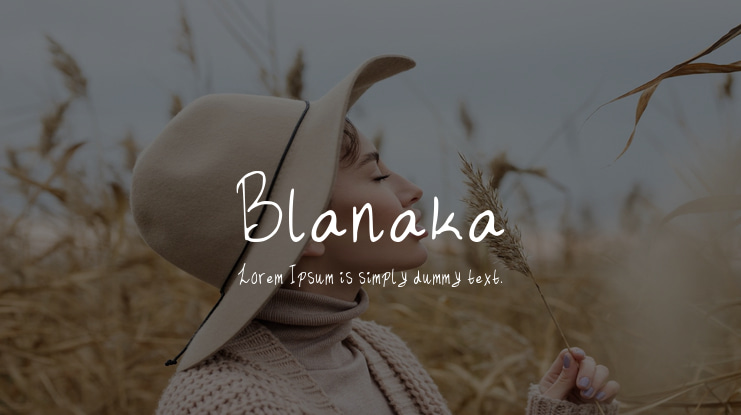 Blanaka Font