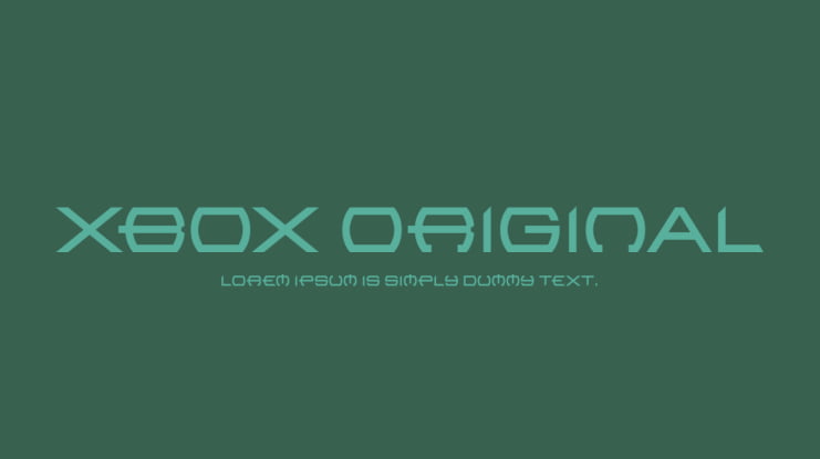 XBOX Original Font