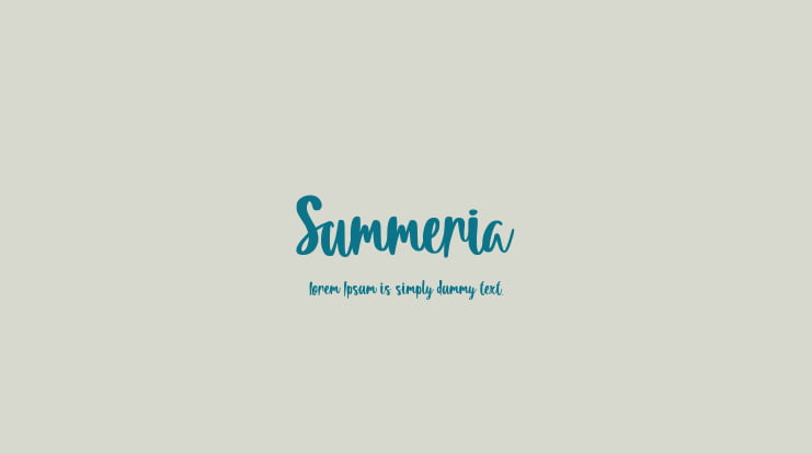 Summeria Font Family