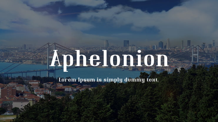 Aphelonion Font