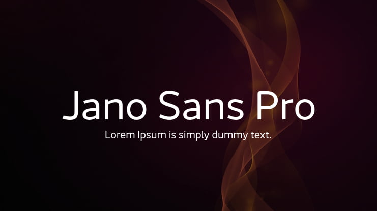 Jano Sans Pro Font Family