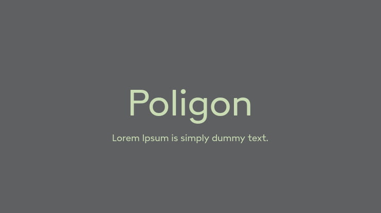 Poligon Font Family