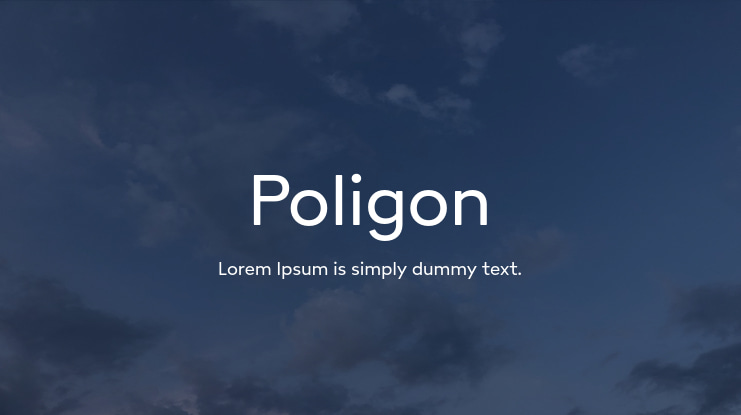 Poligon Font Family