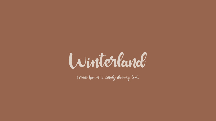 Winterland Font