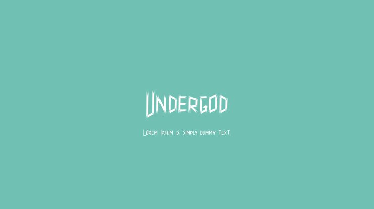 Undergod Font