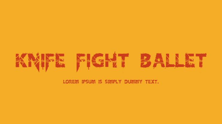 Knife Fight Ballet Font Family