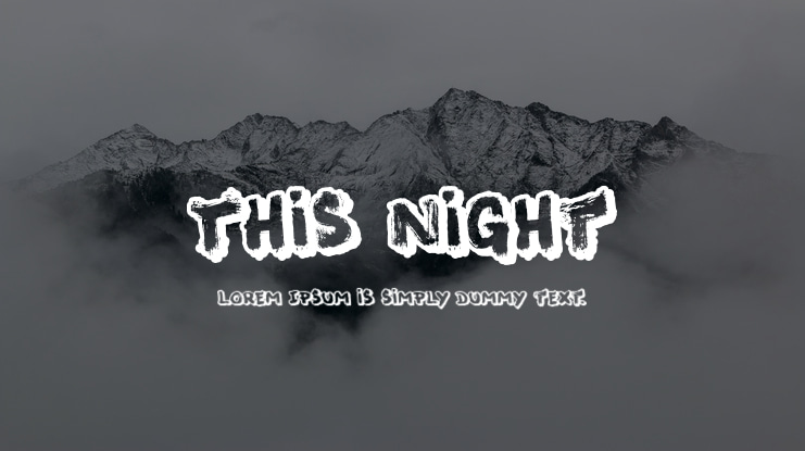 This Night Font