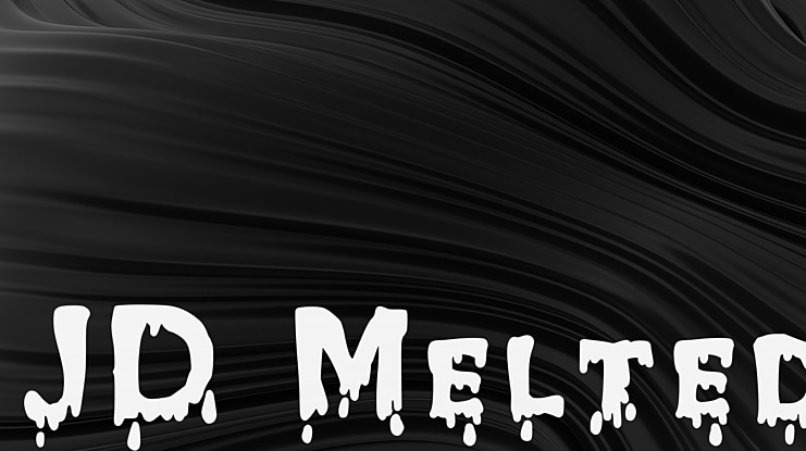 JD Melted Font