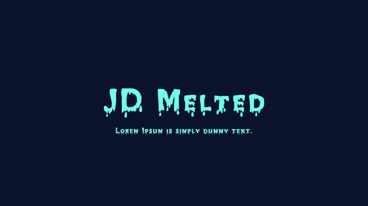 JD Melted Font
