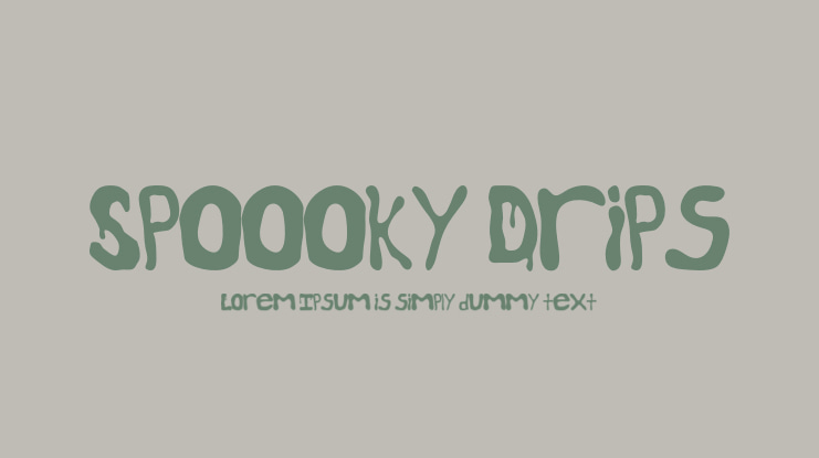 Spoooky Drips Font