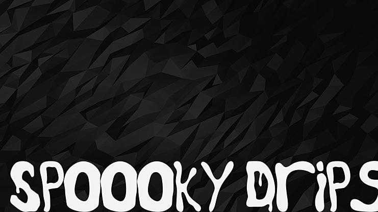 Spoooky Drips Font