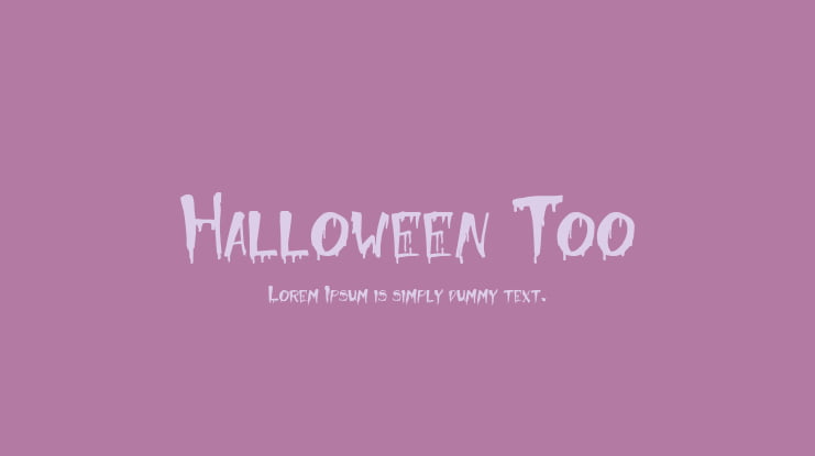 Halloween Too Font