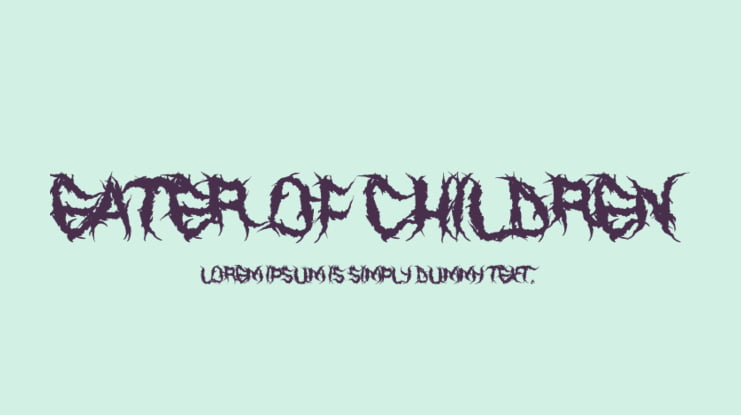 Eater of Children Font