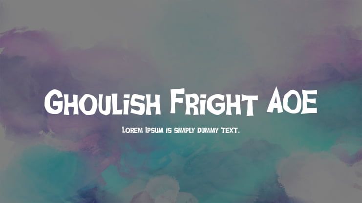 Ghoulish Fright AOE Font