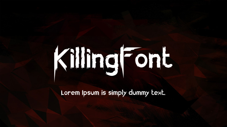 KillingFont Font