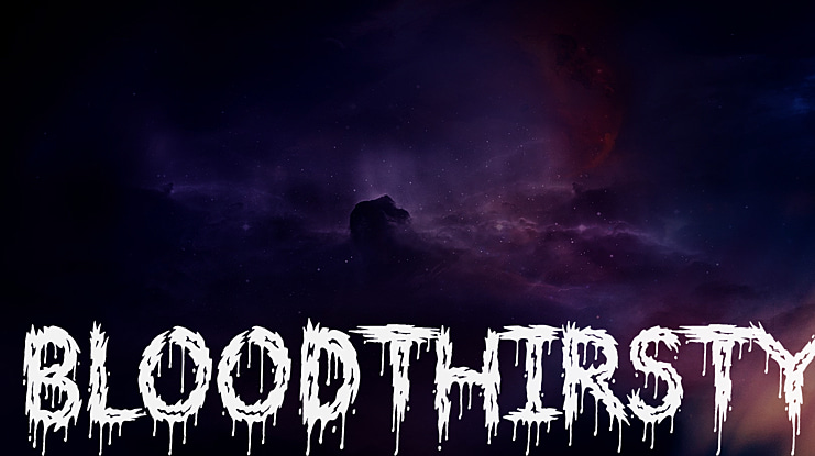 Bloodthirsty Font