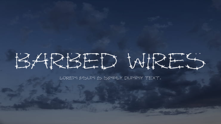 Barbed Wires Font
