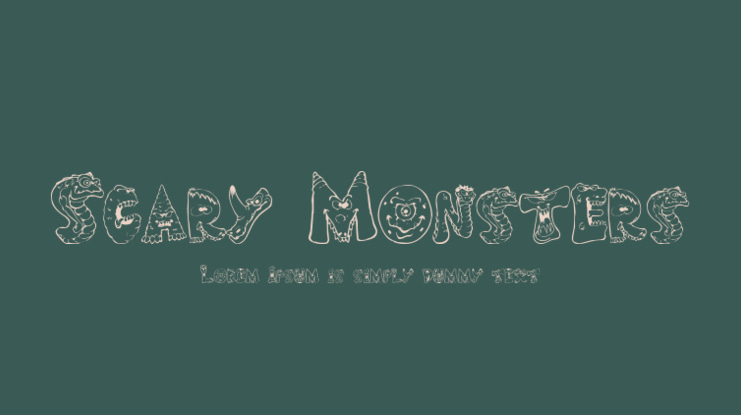 Scary Monsters Font