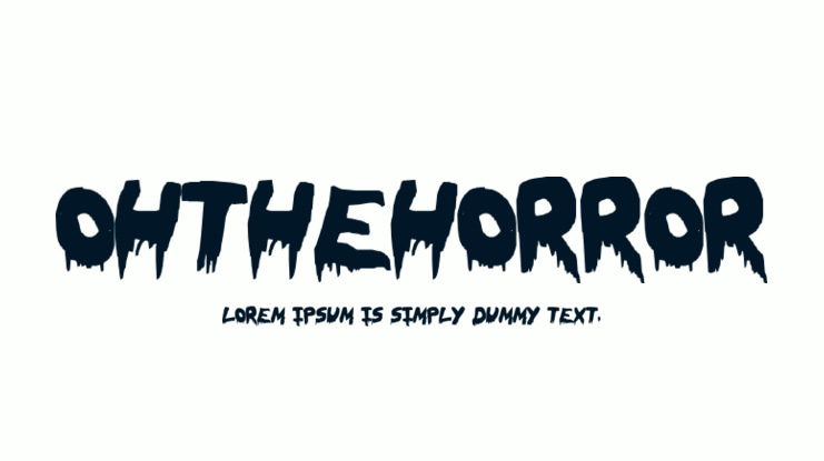 OhTheHorror Font