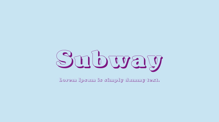 Subway Font Family