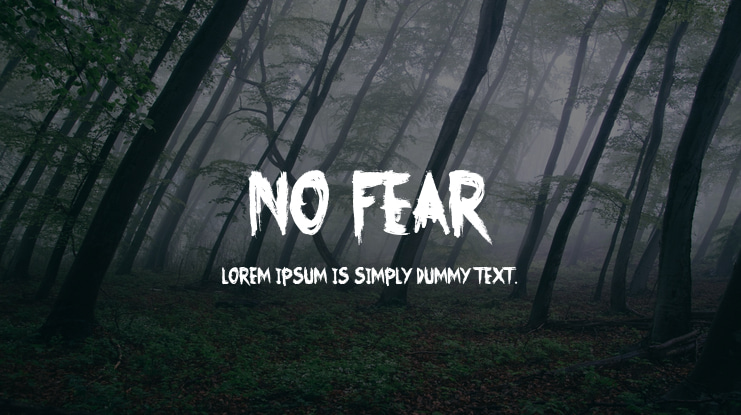 No Fear Font