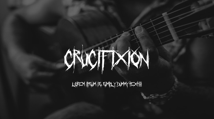 Crucifixion Font