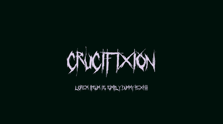 Crucifixion Font