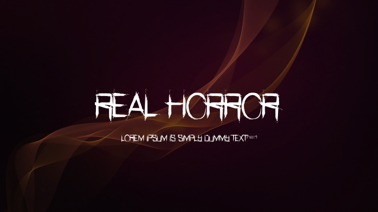 Real Horror Font