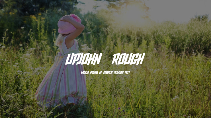 Upjohn  Rough Font