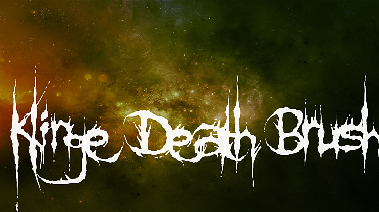 Klinge Death Brush Font