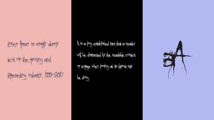 Klinge Death Brush Font